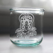 Octopus Baby Rustic Recycled Glass Tumbler