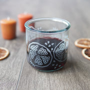 Pomegranate Rustic Recycled Glass Tumbler