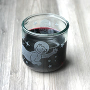 Astronaut Space Cat Short Tumbler for wine made from recycled glass - Wraparound