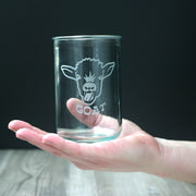 Goat Yoga Rustic Recycled Glass Tumbler