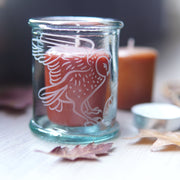 Owl Rustic Recycled Glass Tumbler